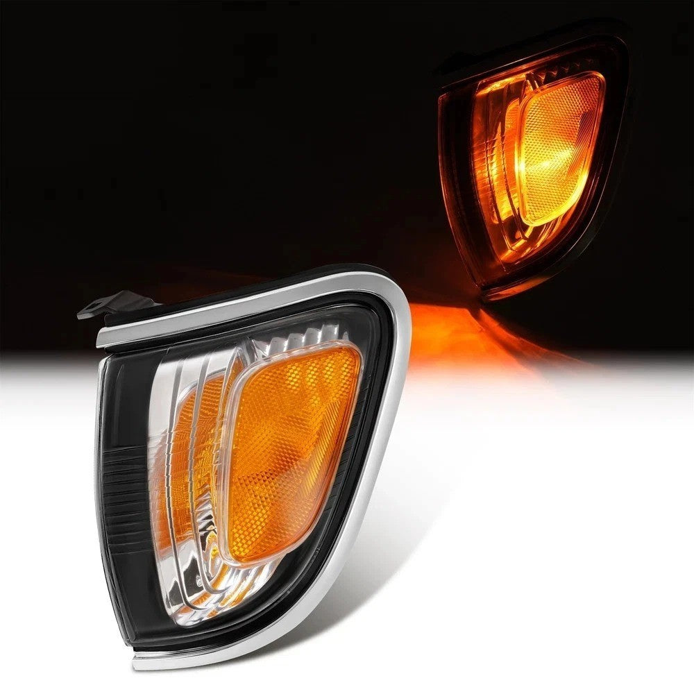 HECASA For Toyota Tacoma Truck 2001-04 Driver Side Turn Signal Light Chrome Trim