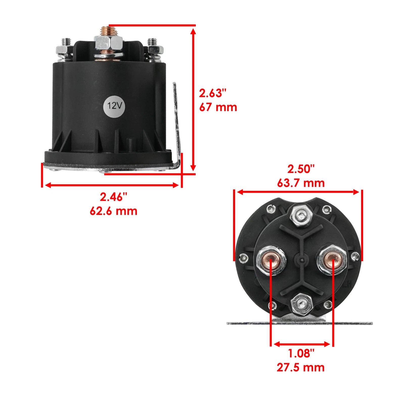Solenoid Relay for Yamaha Golf Cart YUM1A YUM2A 2019-21 / Drive 2 DR2A 2017-2021