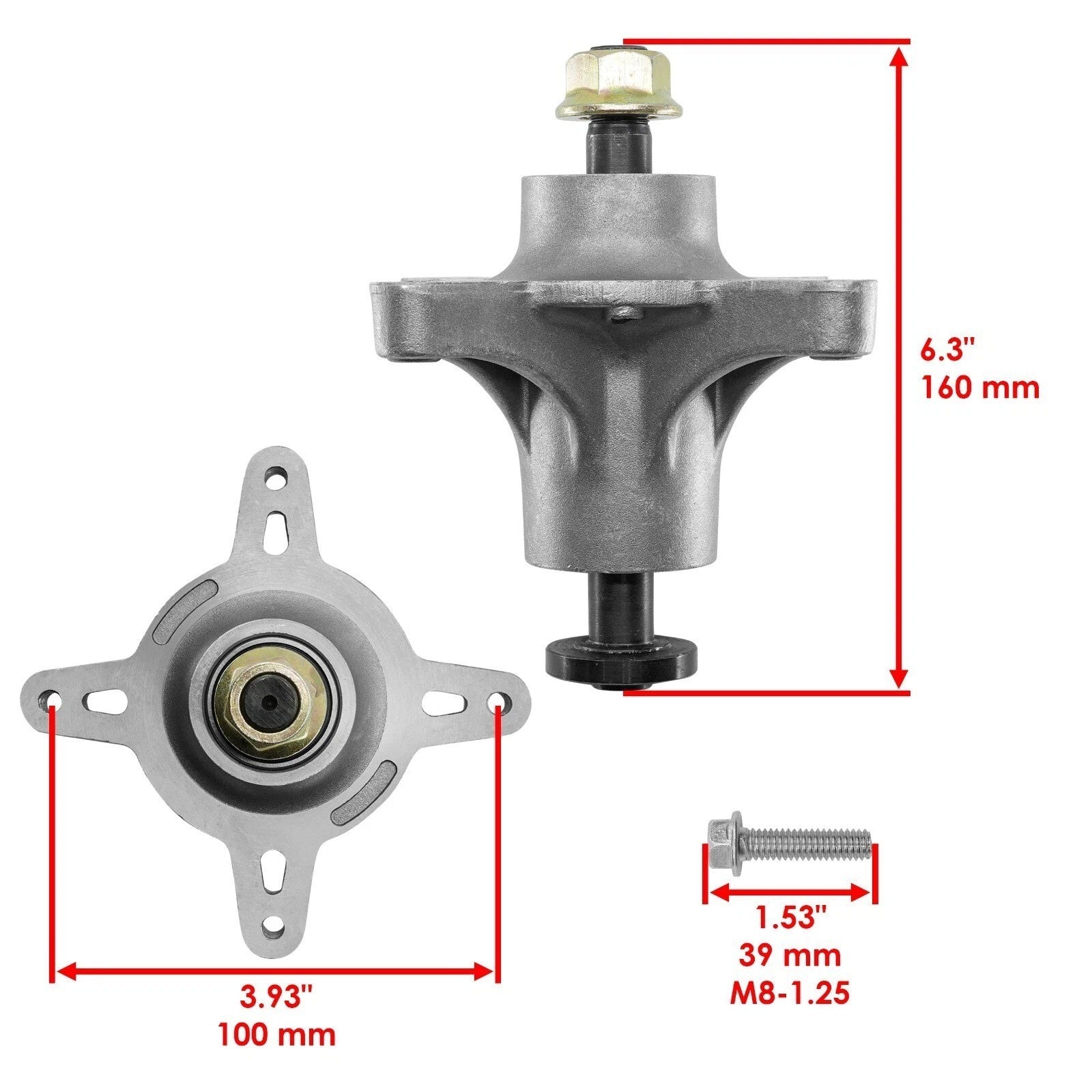 42" Deck Spindle Assembly For Toro SS4260 SS4235 ZS4200 SS4200 SS4216 MX4275T
