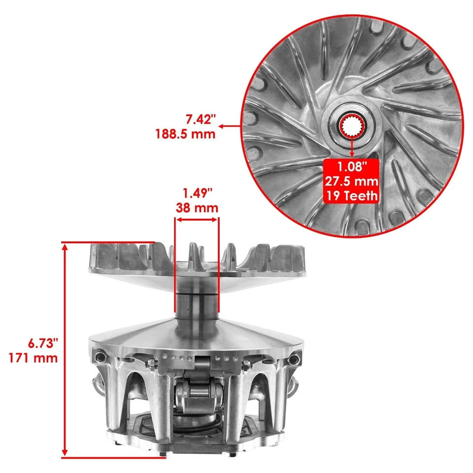 Primary Drive Clutch & Belt For Kawasaki Teryx 800 KRF800 2016-2023 49093-0049