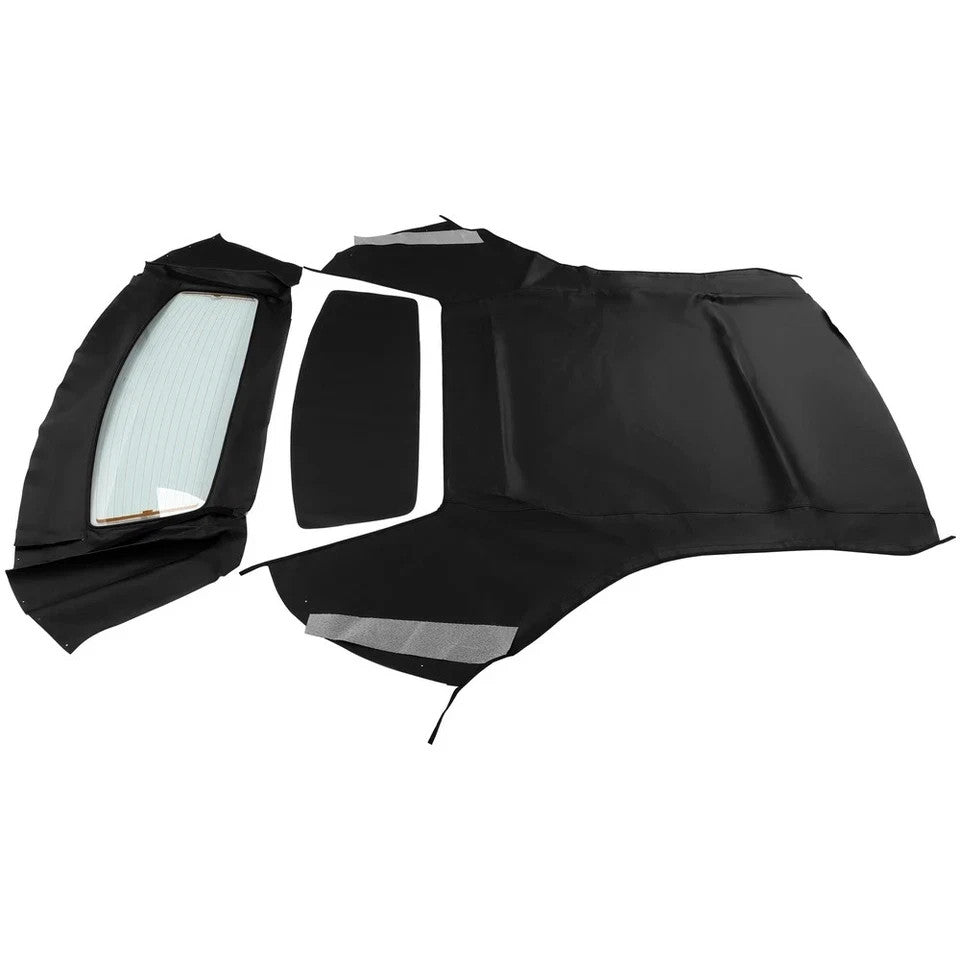 For Ford Mustang 1994-2004 Convertible Soft Top w/Heated Glass Window Black