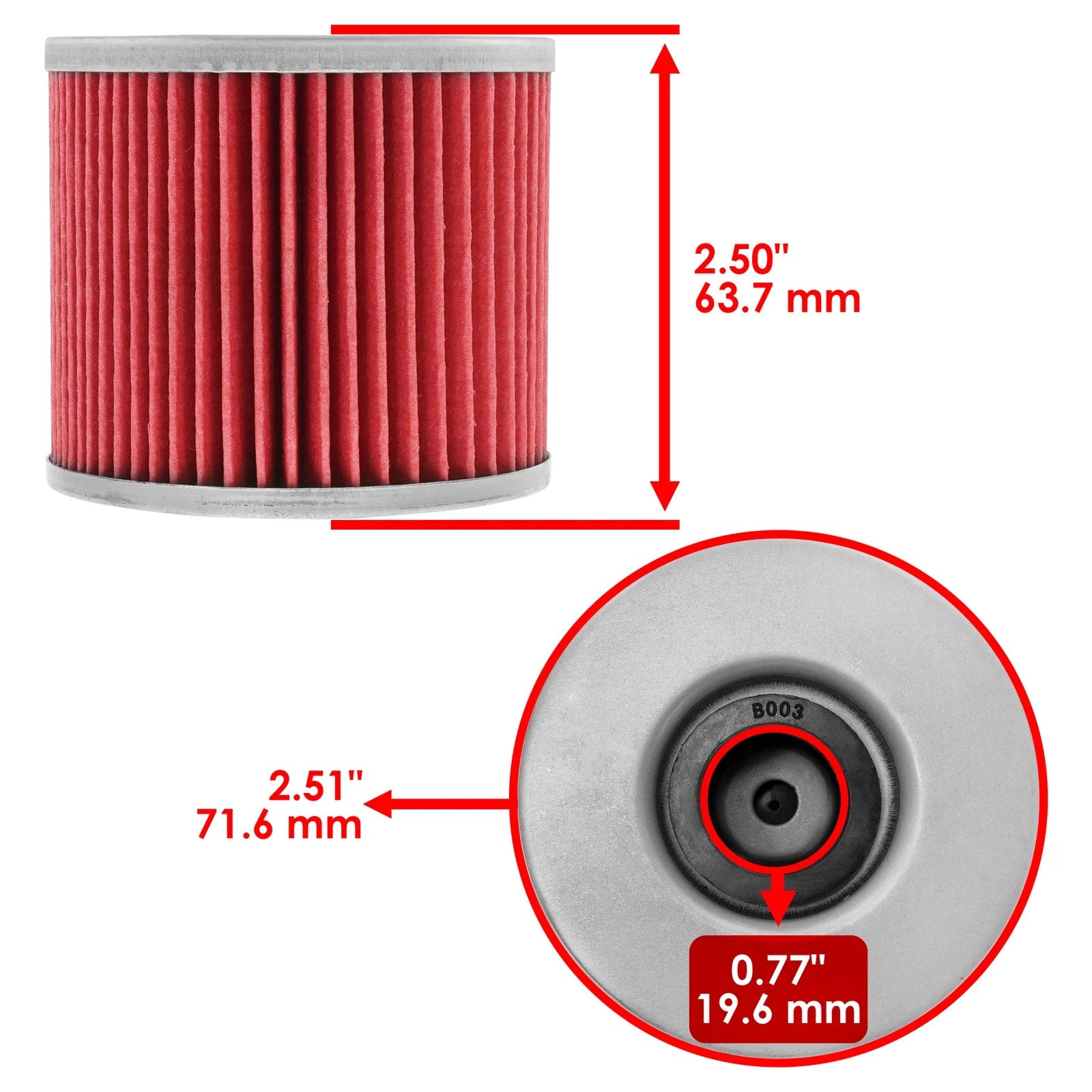 Oil Filter for Suzuki GS1100 GS1100L GS1100E GS1100G GS1100S 1980-1984