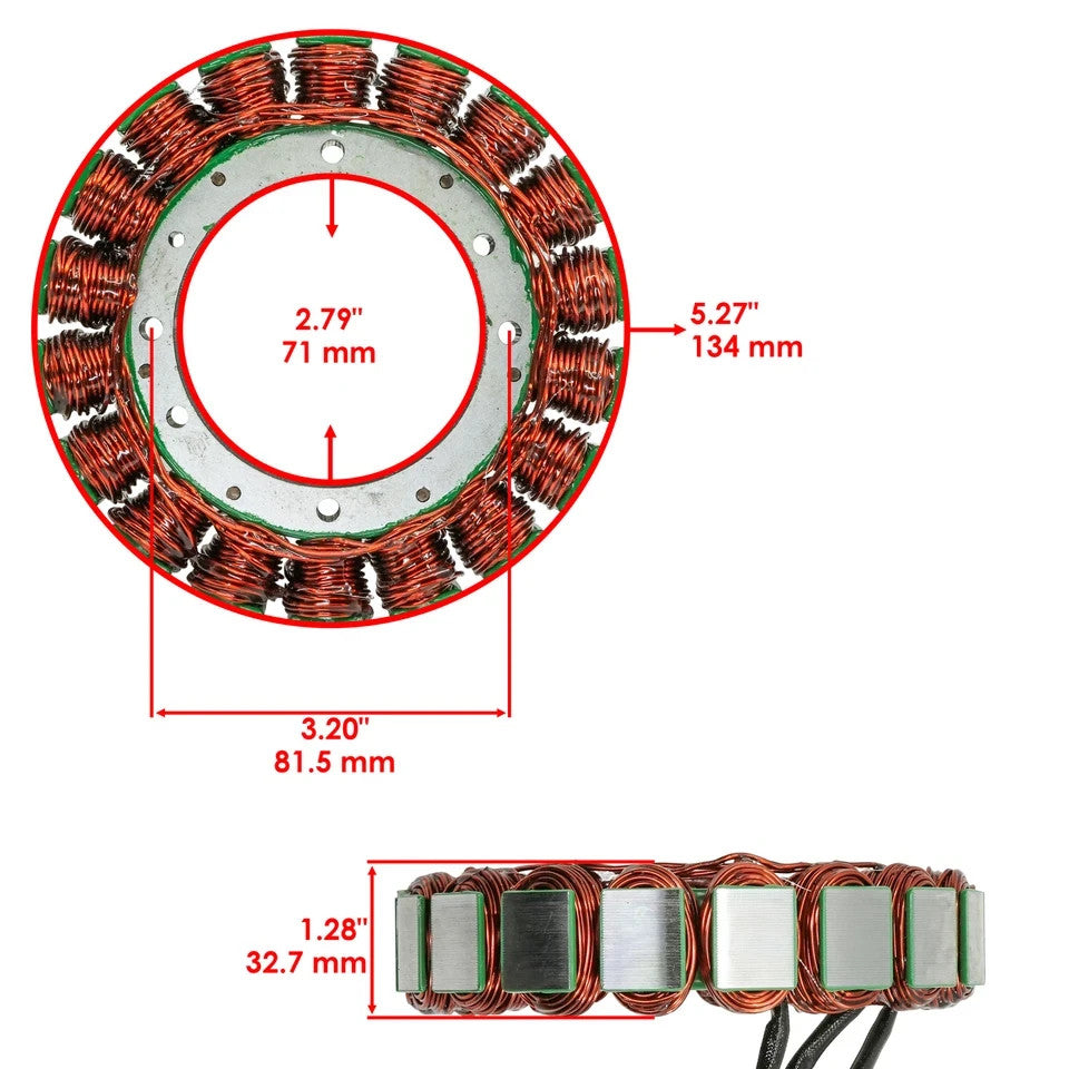 Stator for Harley Davidson Flstf Flstfi Flstfse EFI Fatboy 2001 2002 2003-2006