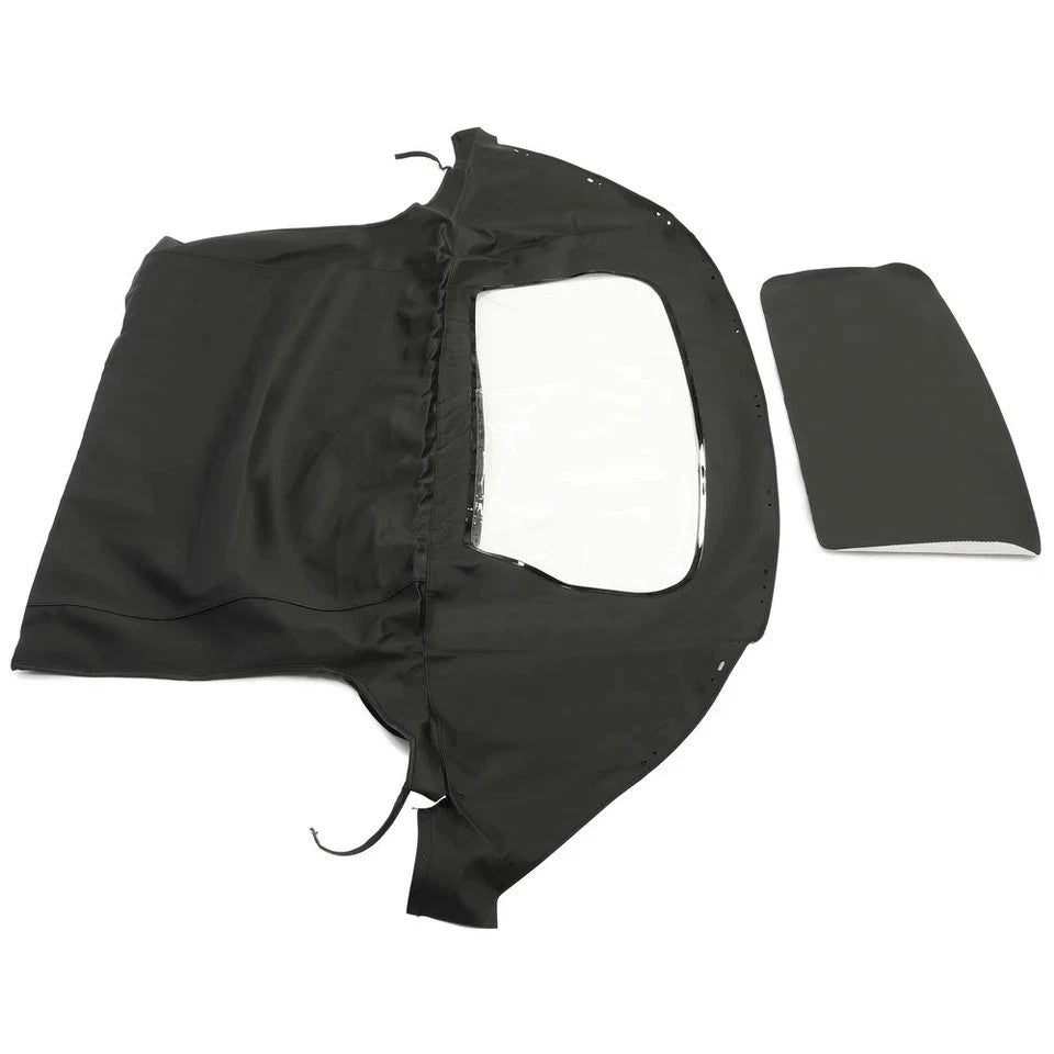 For Mazda Miata 1990-2005 Soft Top Convertible Window Black & Clear Cabrio