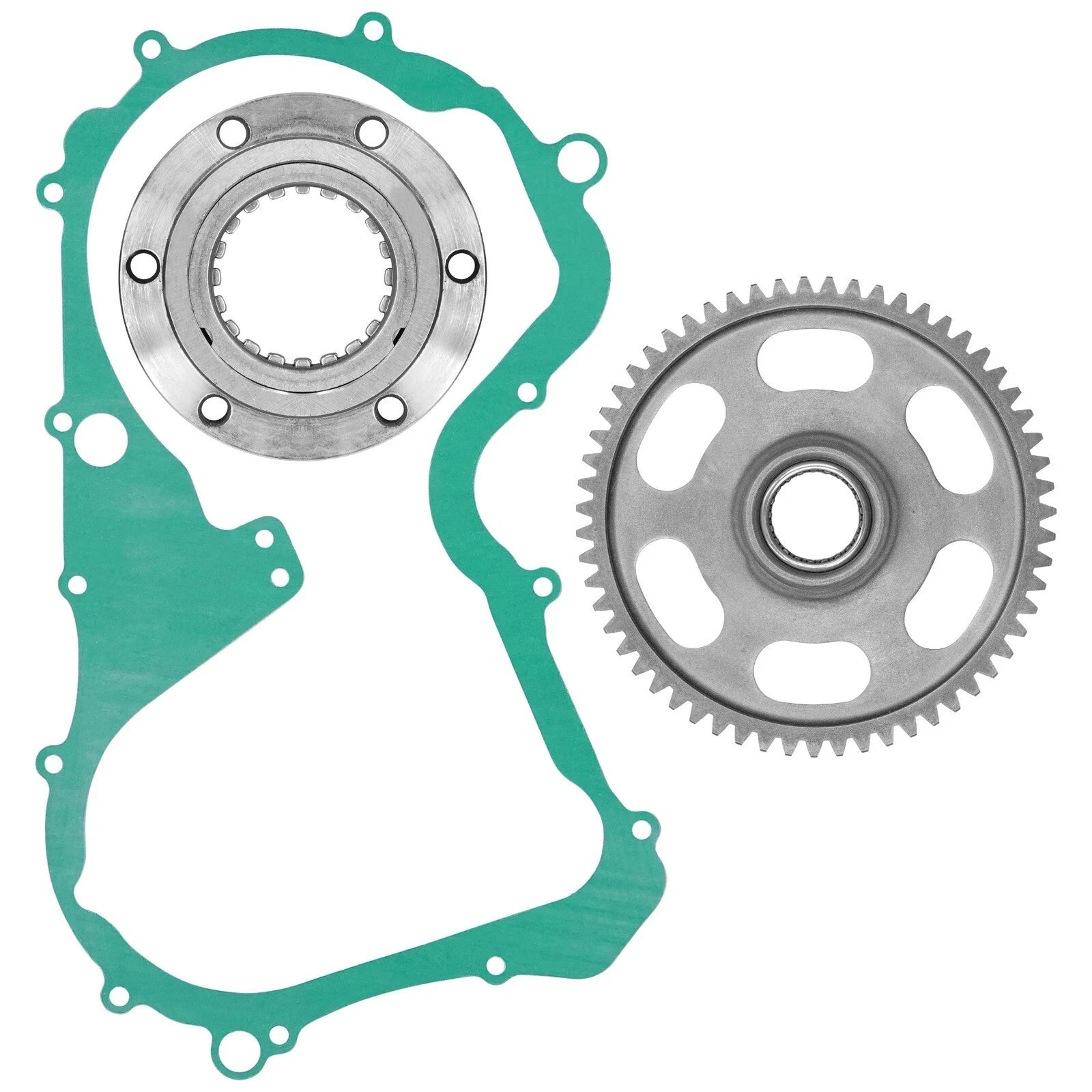 Starter Clutch Sprag Idler Gear W/Gasket For Suzuki LT-F4WDx King Quad 300 91-98