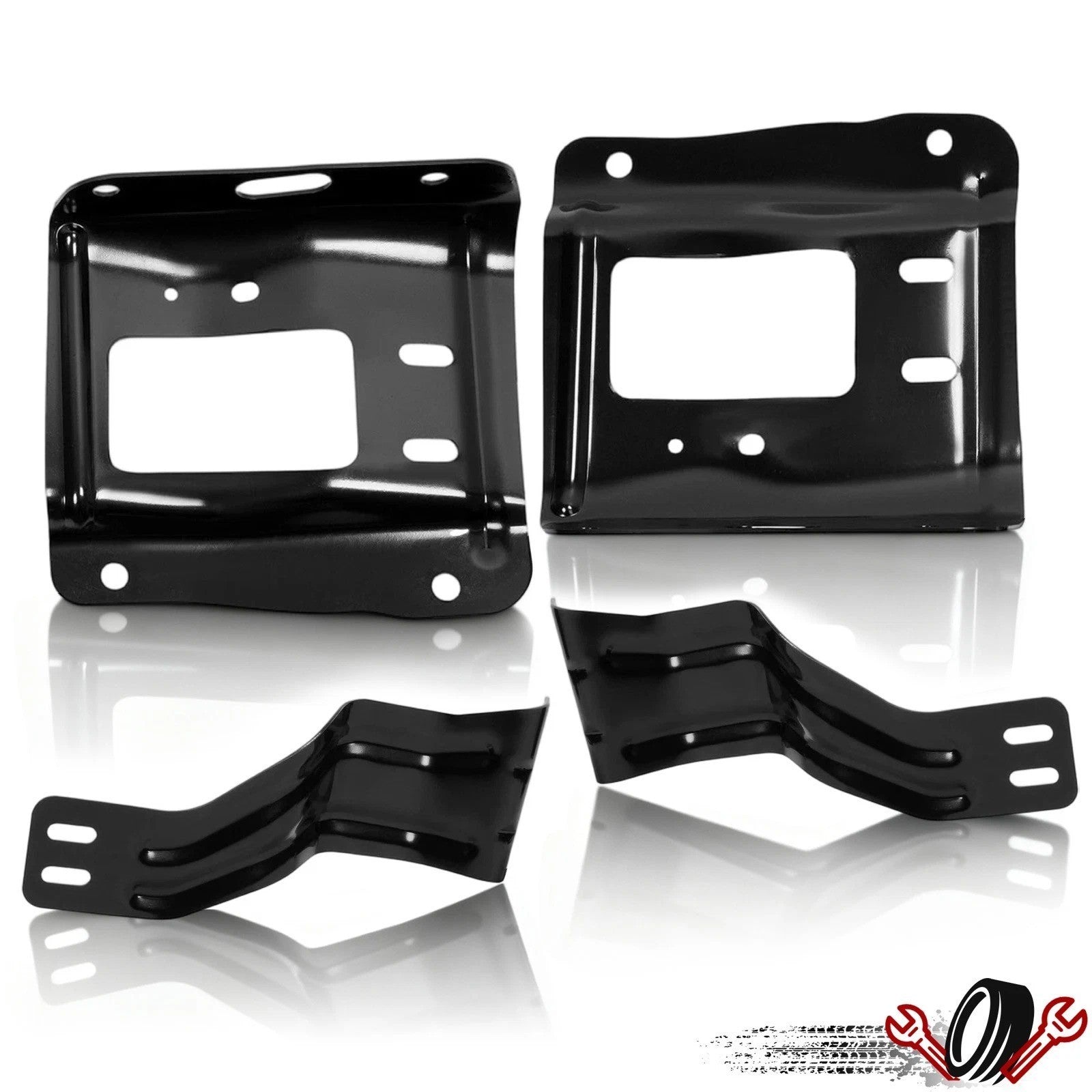 Fit For 2011-2016 Ford F-250 Super Duty Front Bumper Bracket 4PCS Left and Right