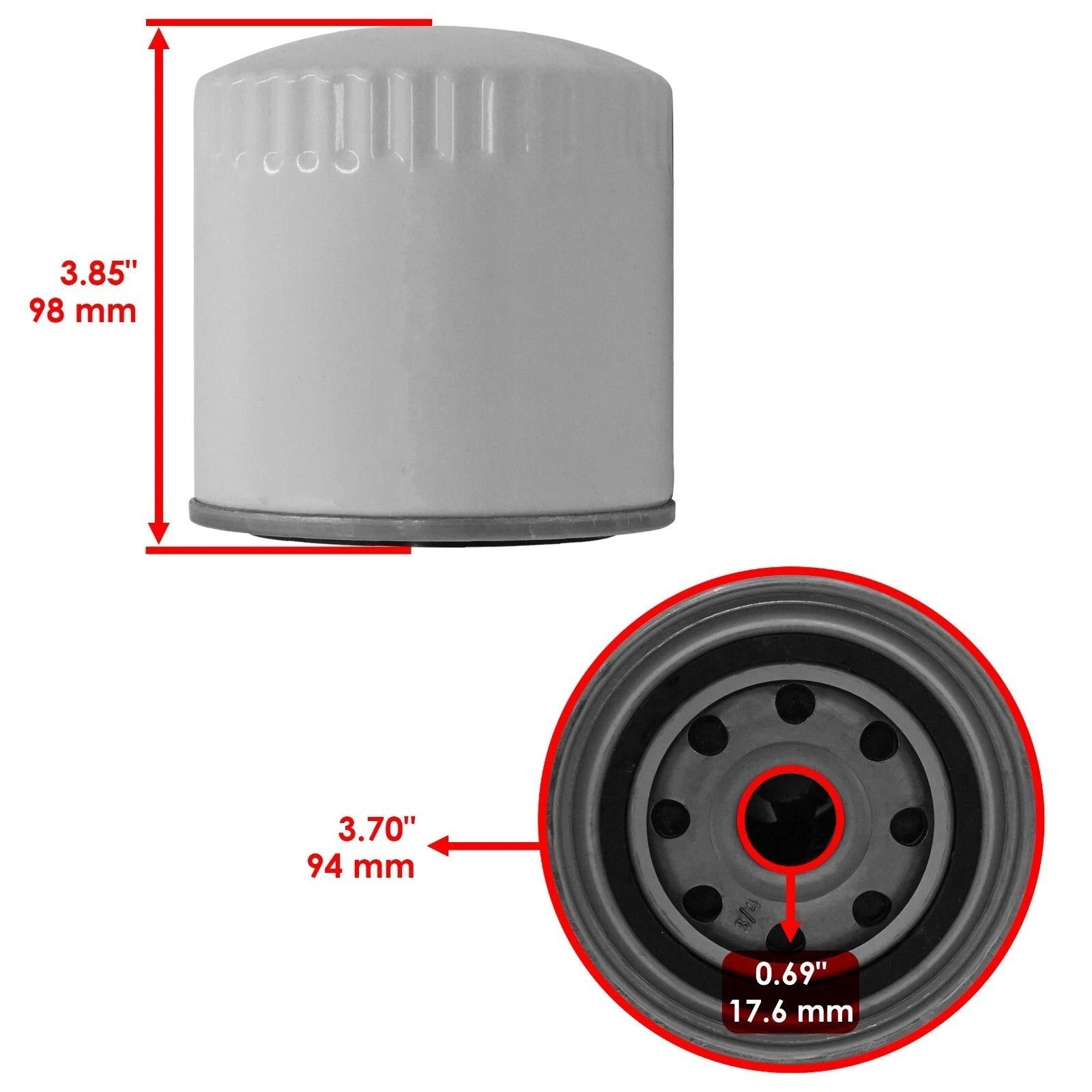 Hydraulic Reservoir Oil Filter for John Deere 744 748 755K 757 824 844K 848H