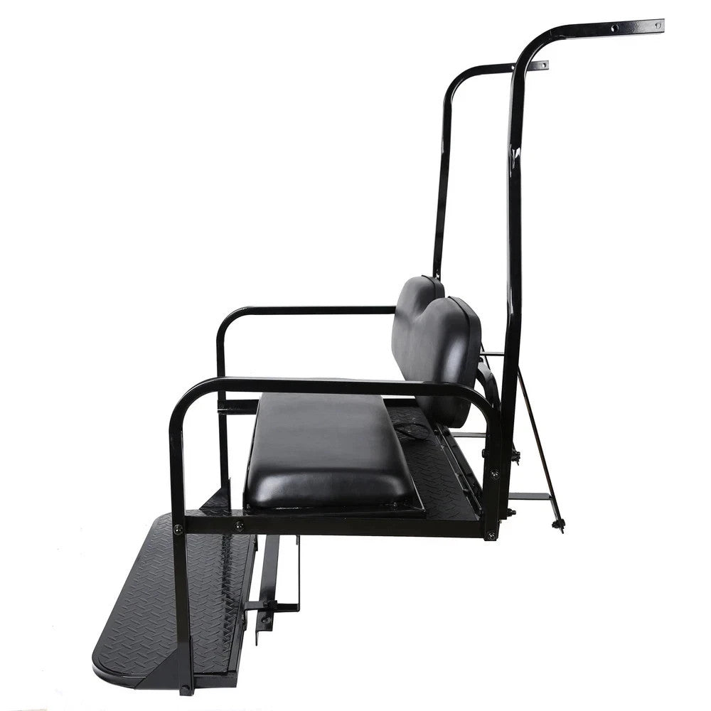 For 2000-2013 Club Car DS Rear Seat Kit Golf Cart Back Seat 400 lbs w/ Grab Bar