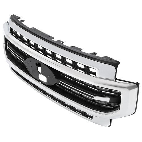 For Ford F-250 F-350 Super Duty 2020 2021 2022 Chrome Front Upper Bumper Grille