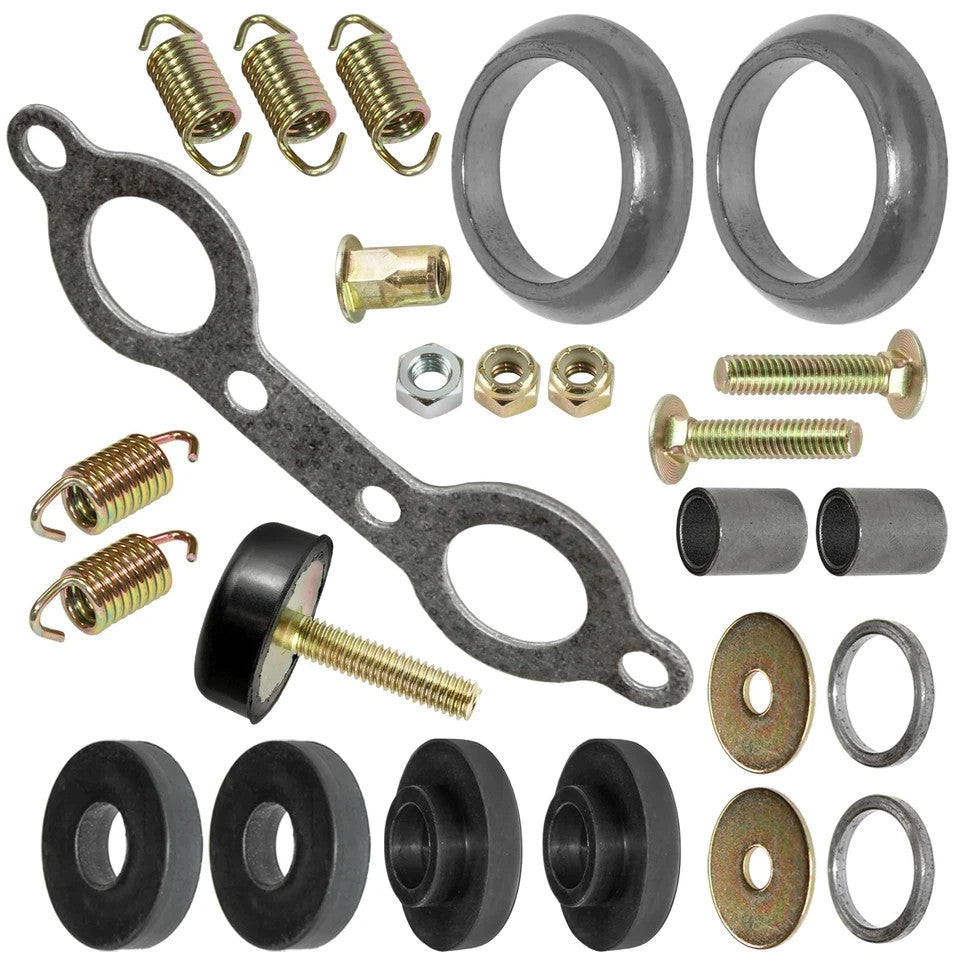 Exhaust Muffler Silencer Kit for Polaris Sportsman 600 Twin 2003 2004 2005 ATV