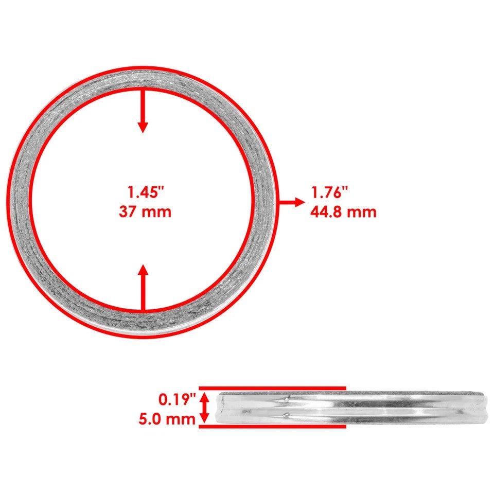 Exhaust Muffler Pipe Gasket for Yamaha YZ80 1977 1978 1979 1980 1981 1982