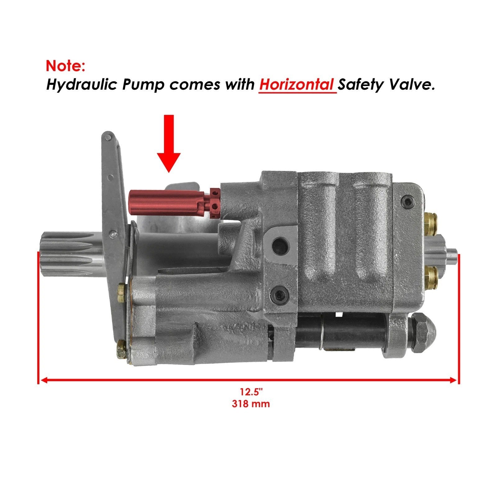 Hydraulic Lift Pump Fits Massey Ferguson 135 150 165 175 180 519343M96 899205M91