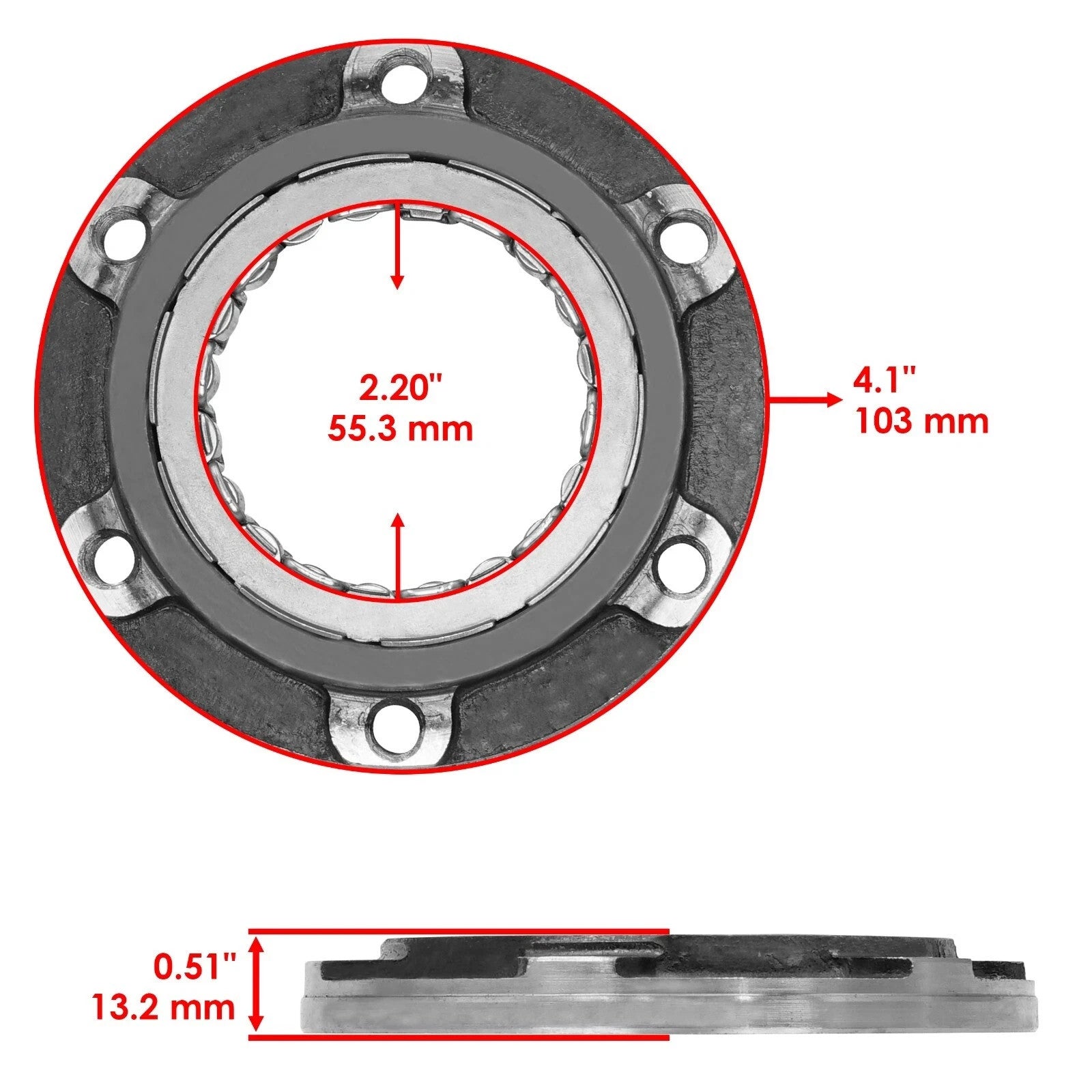 Starter Clutch Idler Gear Gasket for Kawasaki Bayou 400 KLF400B 4X4 1993-1999