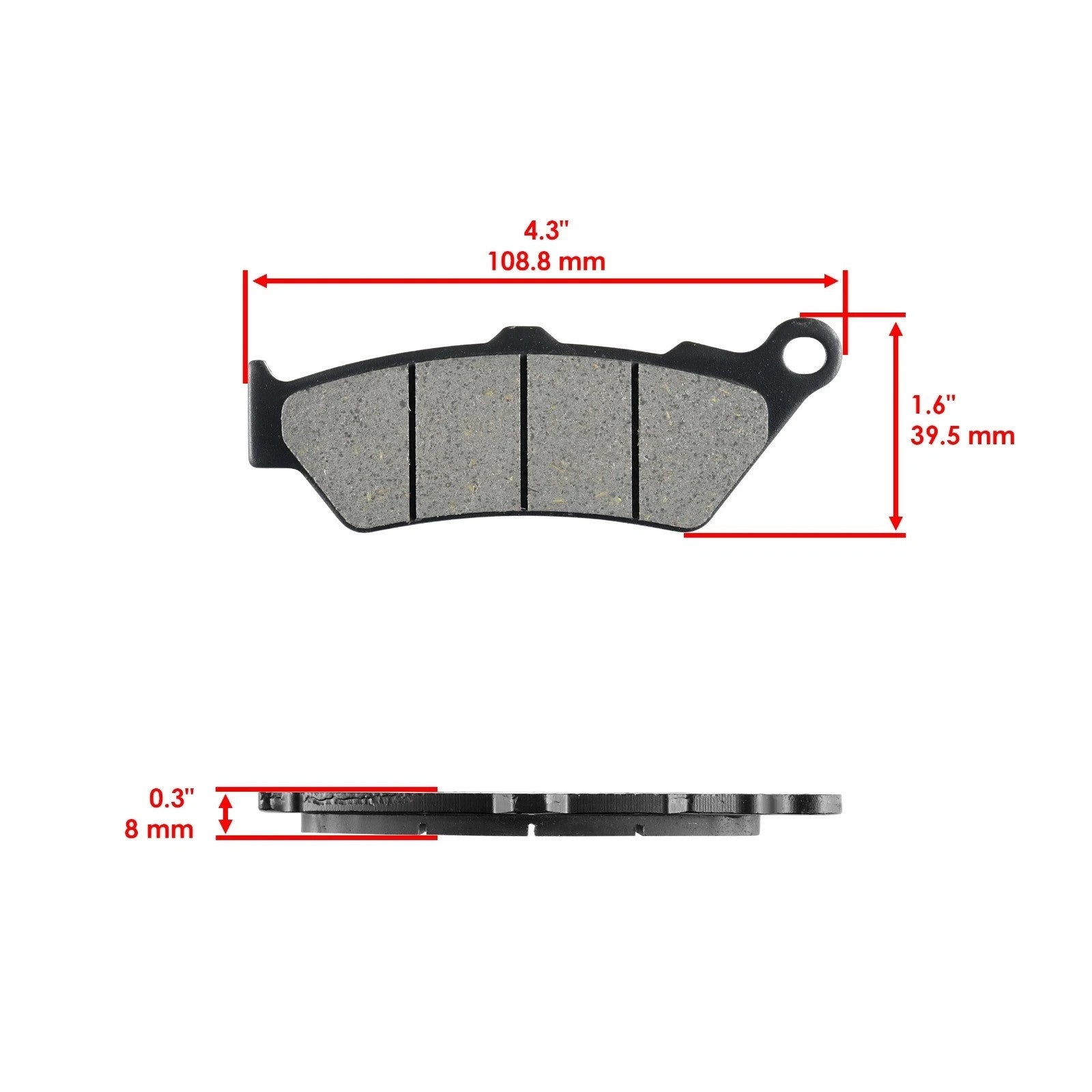 Front & Rear Brake Pads for Aprilia Etv1000 Caponord 1000 2001-2015