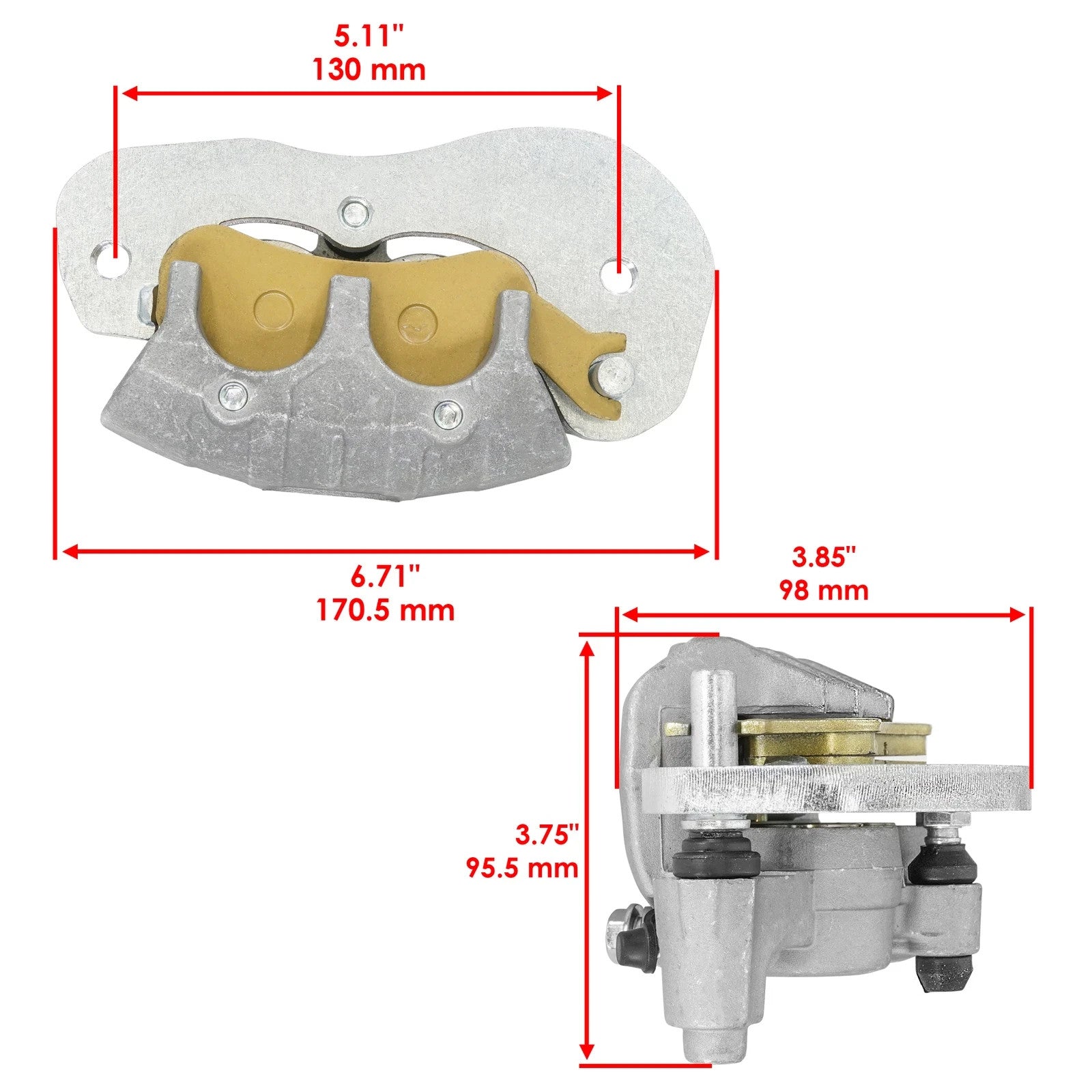 Front & Rear Brake Calipers For Can Am Defender MAX HD7 HD9 2022-23 HD8 2018-21