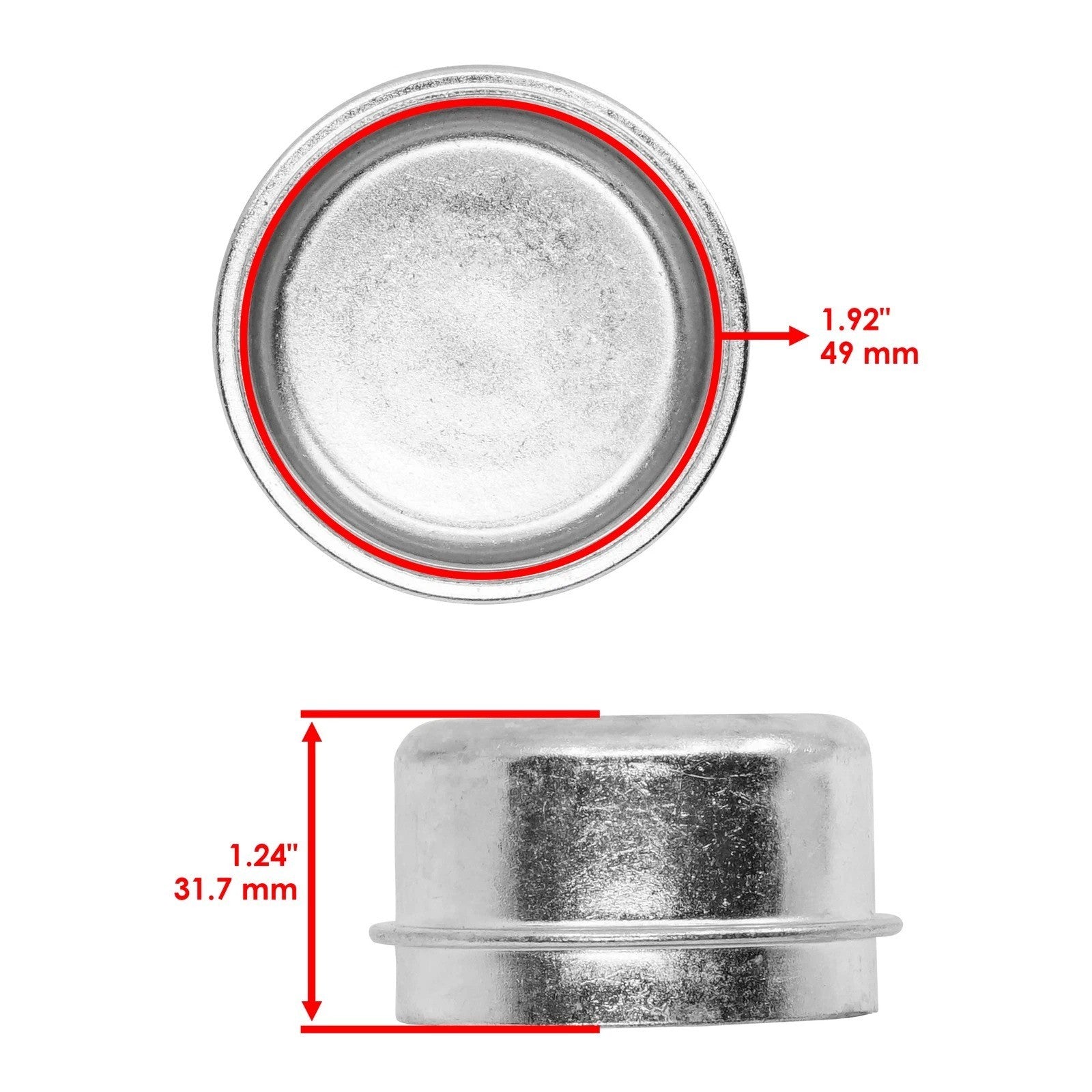 1-543513 E543513 Wheel Grease Cap For Exmark Turf Ranger FMD 522 523 524 602