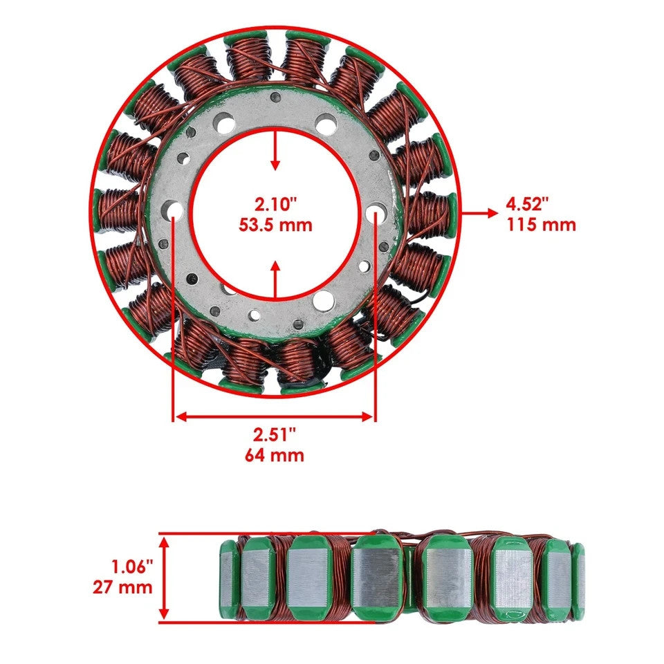 Stator And Gasket for Honda Foreman 500 4X4 S TRX500FM 2005 2006 2007 2008-2011
