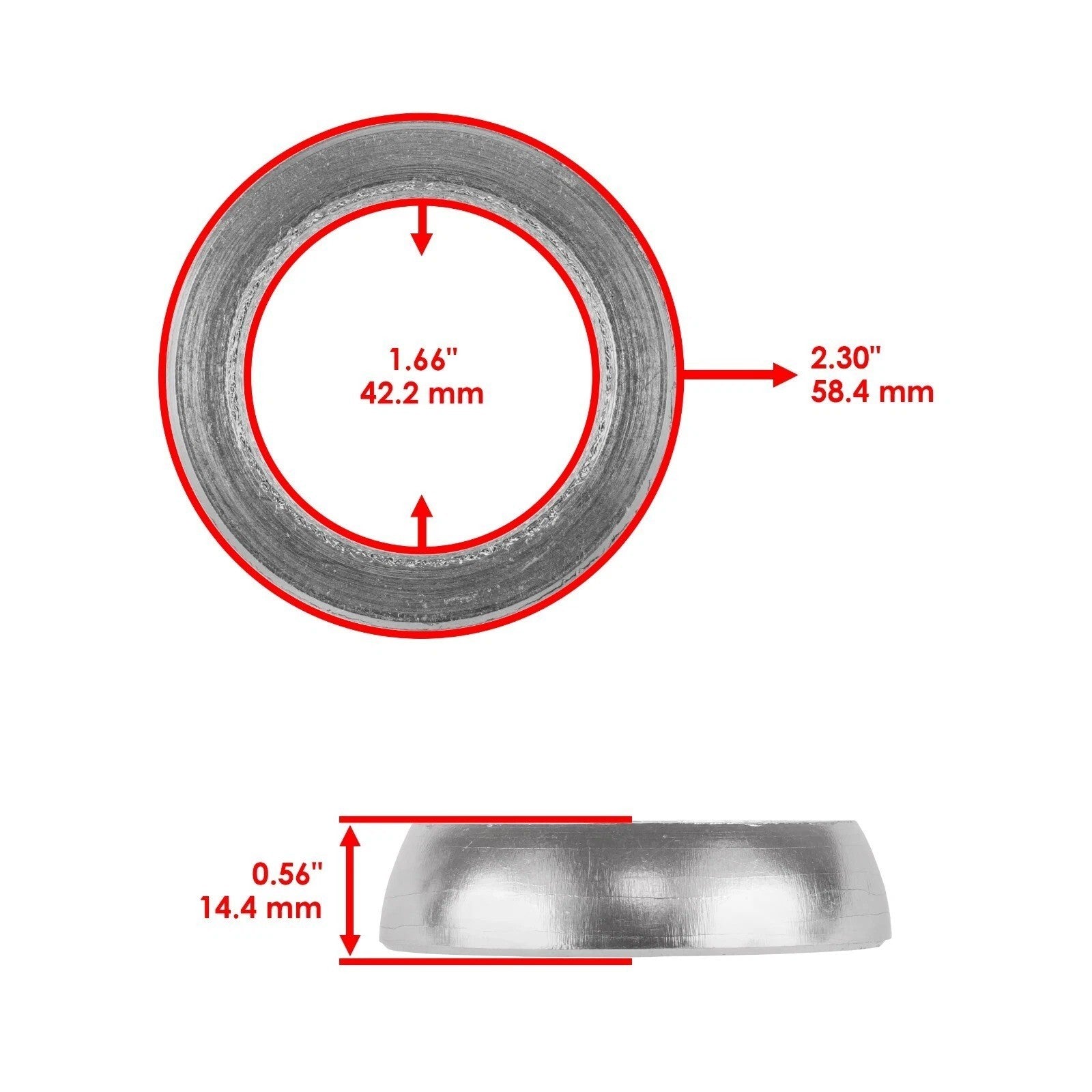Exhaust Muffler Silencer Gasket for Yamaha 1XD-E4714-01-00 1XD-E4714-00-00