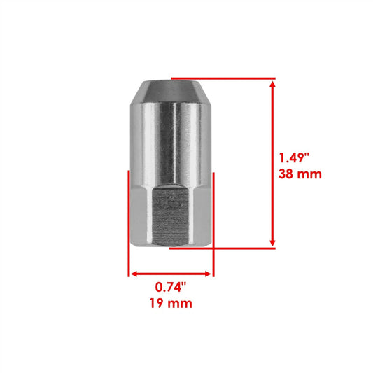 8X Wheel Lug Nut 3/8 for Polaris RZR 800 EFI 2009