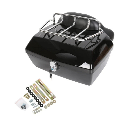 50L Luggage Trunk Tail Luggage Box for Harley Road Electra Glide Softail