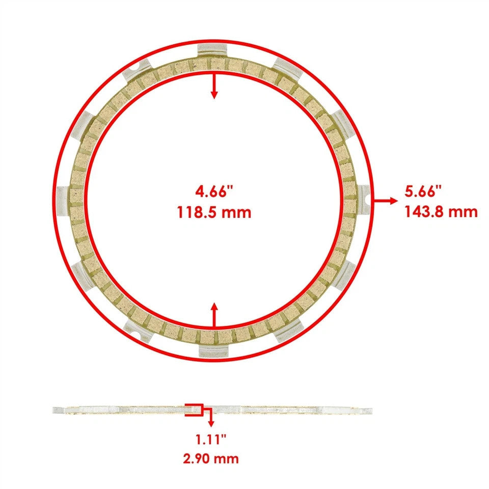 Clutch Friction Plates and Cover Gasket For Suzuki GSX-R750 GSXR750 2008 - 2022