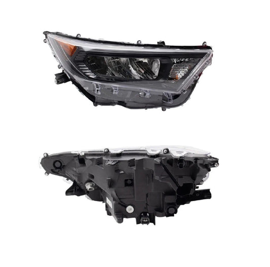 Right Headlight Assembly Fits 2019-2022 Toyota RAV4
