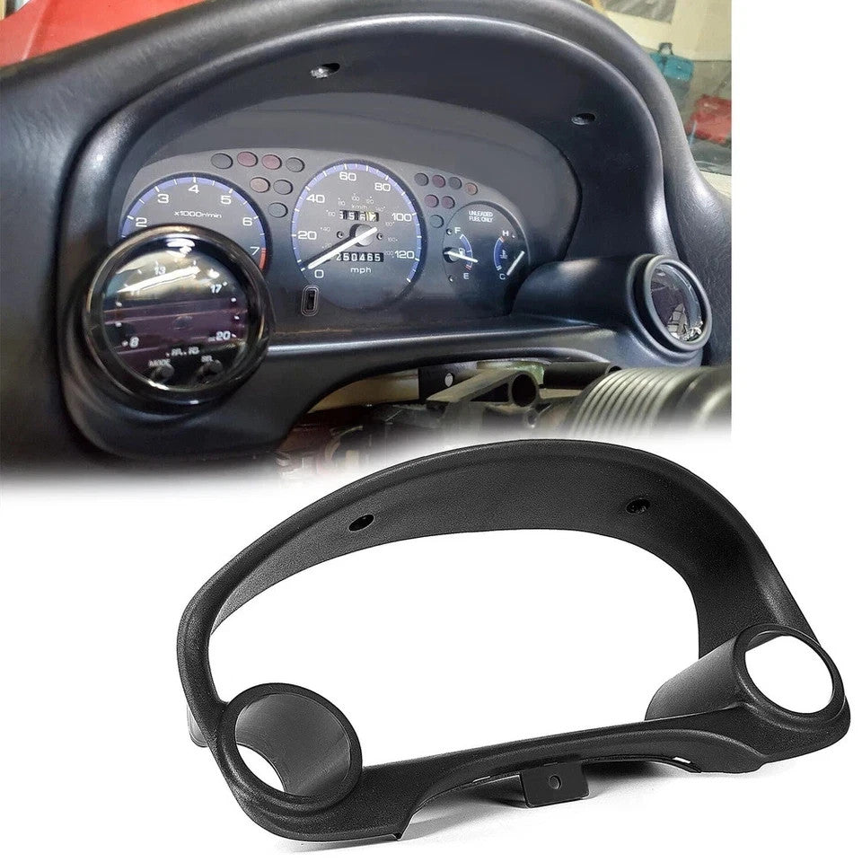 Dual Gauge Cluster Pod Meter Bezel 52mm-60mm for 1996-2000 Honda Civic Si EK EM1