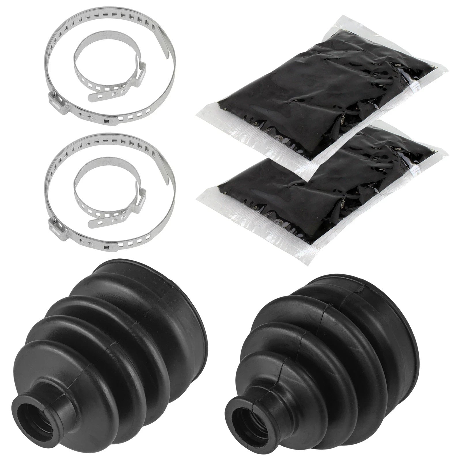 Front Axle Inner Outer CV Boot Kit for Kawasaki Mule 3010 KAF950 Dsl 4X4 03-07