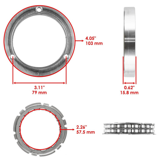 Starter Clutch One Way Bearing W/Gasket for Yamaha Raptor 700 YFM700 2006-2026