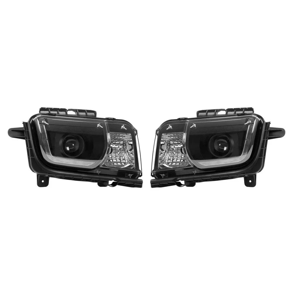HECASA LED DRL Projector Headlights Lamps For Chevy Camaro 2010-2013 LH&RH Side