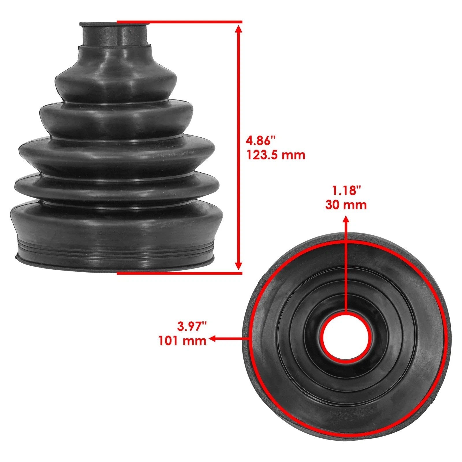 Rear Axle Inner & Outer CV Boot Kit For Polaris RZR PRO R ULTIMATE 22-25 RC 23