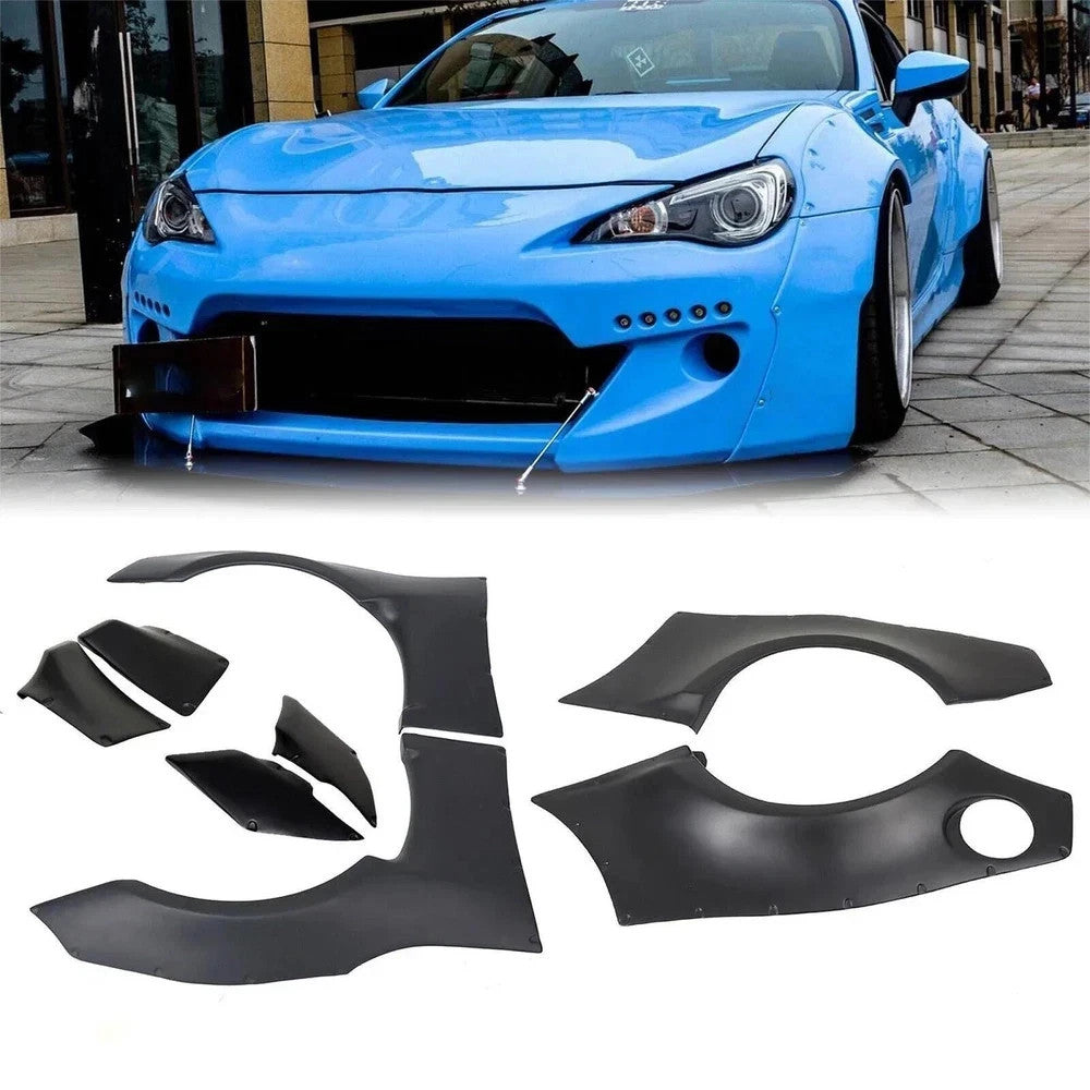 For Subaru BRZ 13-20 Scion FRS 86 13-16 Wide Body 8pc Fender Flares Wheel Cover