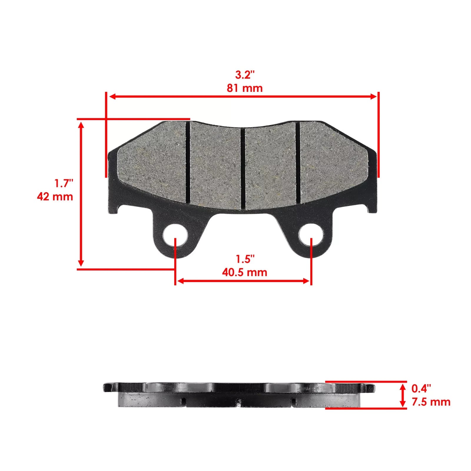 Front Brake Pads for for Honda XR350R 1984 1985 / XR500R 1983-84 / 45105-MG3-006