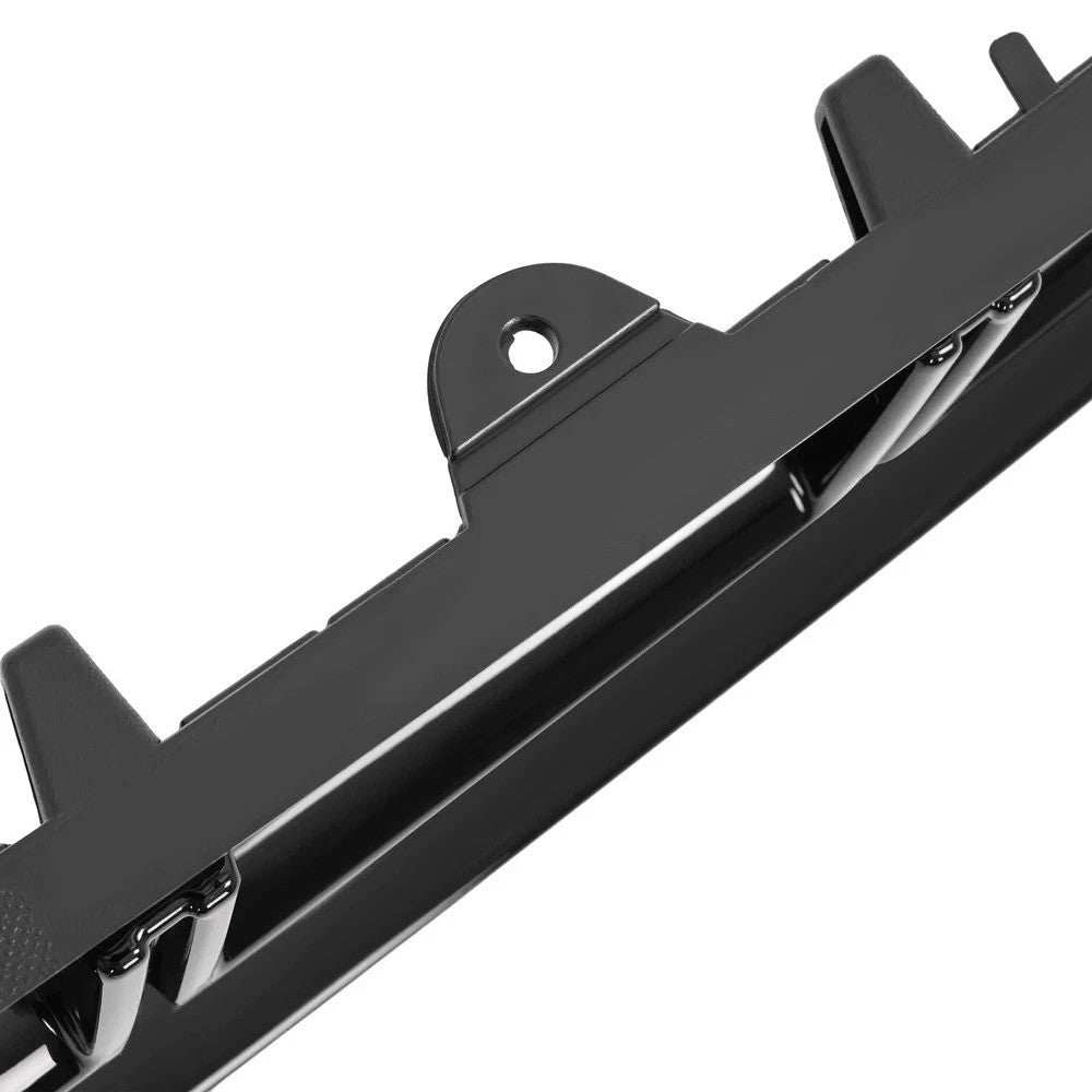 HECASA For 2013-2016 Cadillac SRX 3PCS Black Front Bumper Upper Lower Grille