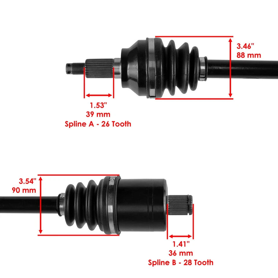 for Yamaha 5TE-F518F-00-00 5UH-2518F-00-00 5UH-2510F-00-00 Front CV Joint Axle