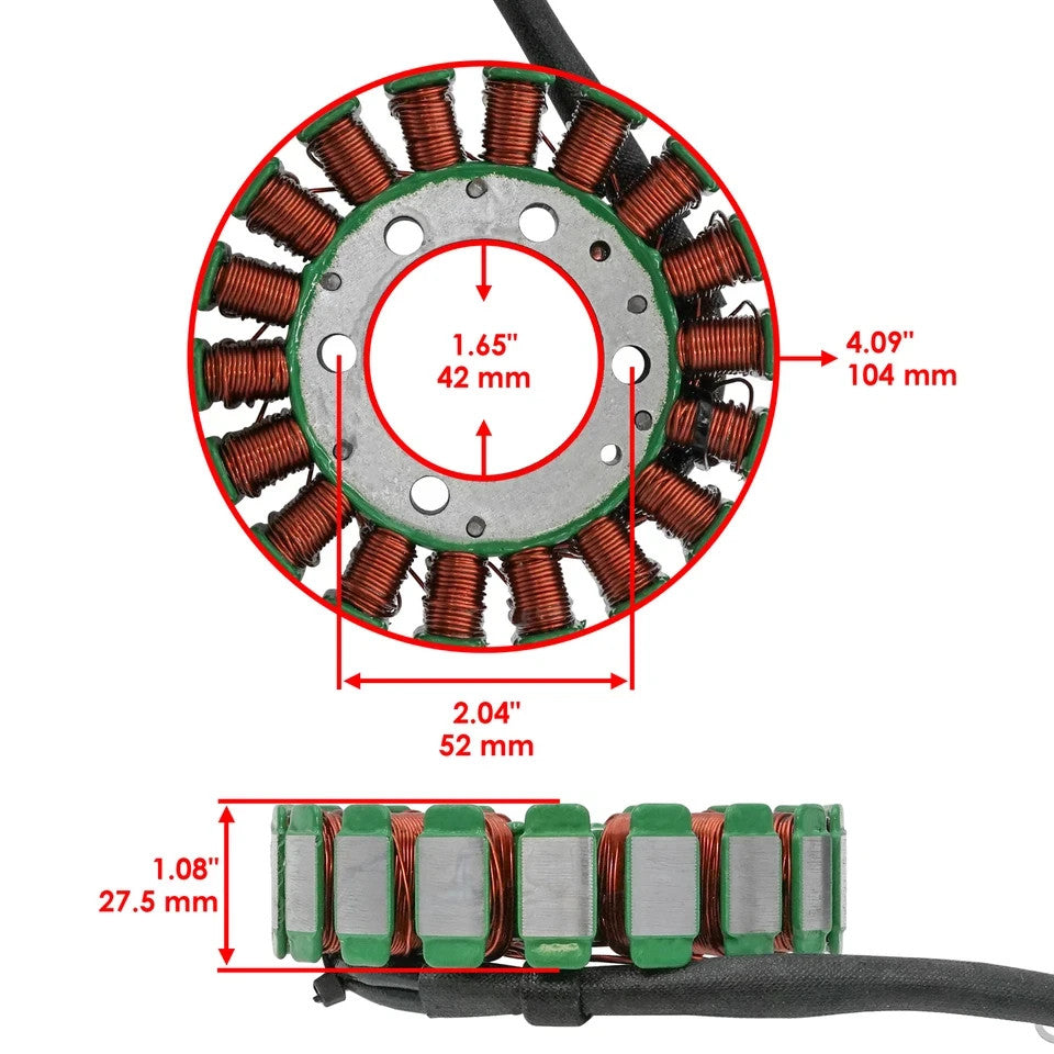 Stator for Polaris Hawkeye 300 2X4 4X4 2006 2007 2008 2009 2010 2011 Magneto