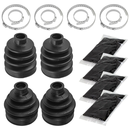 2 Front Axle Inner Outer CV Boot Kit for Kawasaki Mule 3010 KAF620 1993 01-08