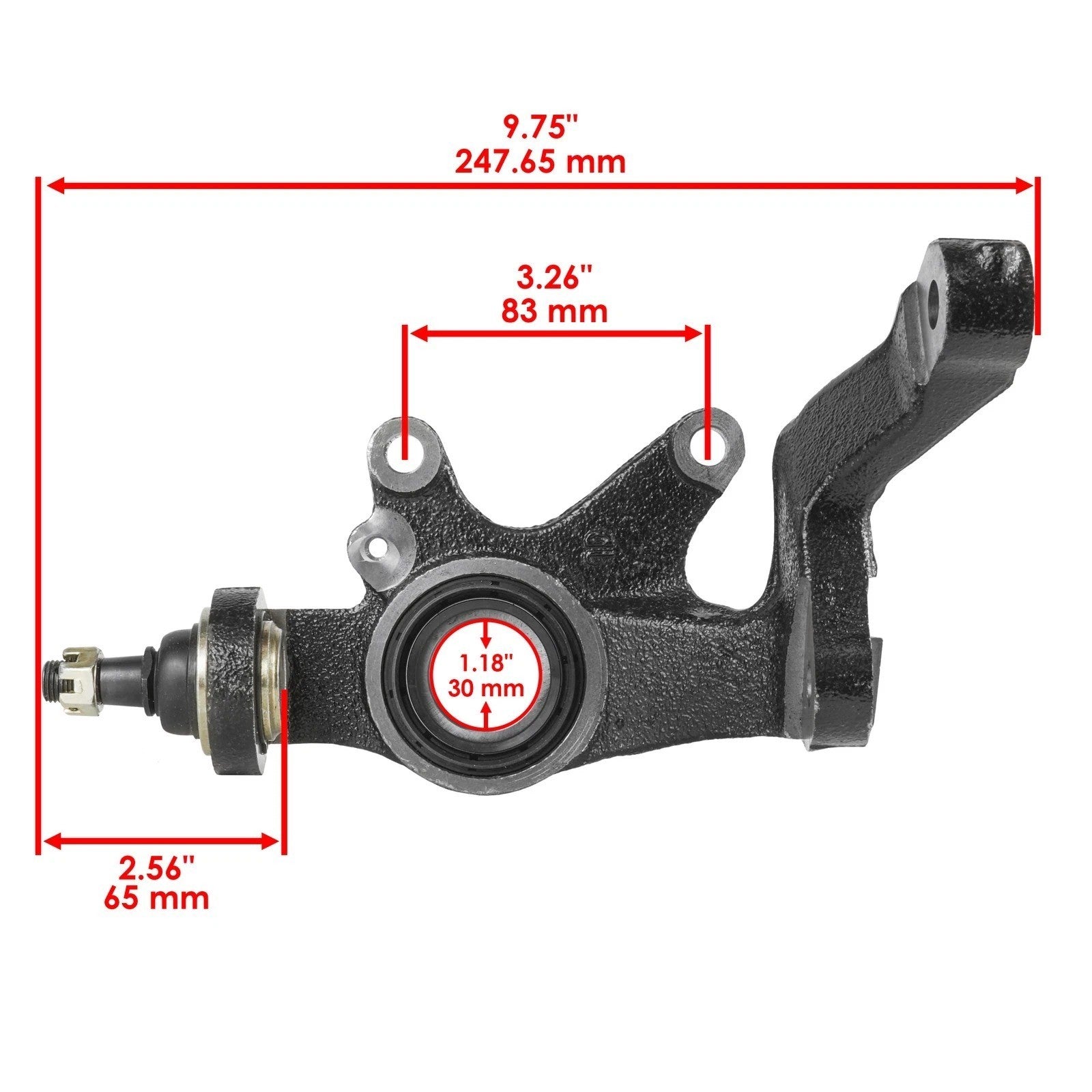 Front Left Steering Wheel Knuckle For Yamaha Rhino 450 YXR450F 4X4 2006-2009