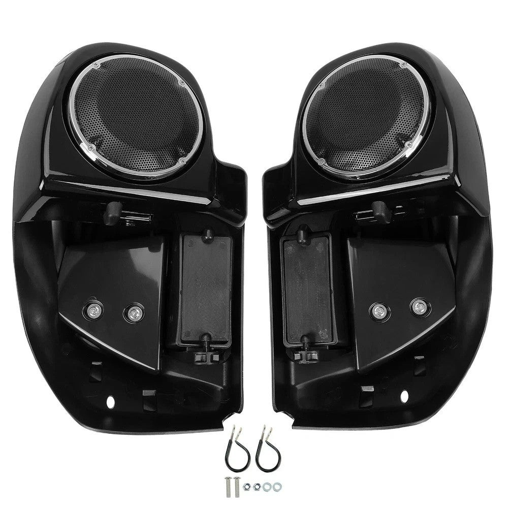 Lower Vented Fairing 6.5" Speaker Box Pod For Harley Road King Glide 14-2024 22