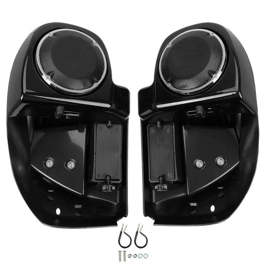 Lower Vented Fairing 6.5" Speaker Box Pod For Harley Road King Glide 14-2024 22