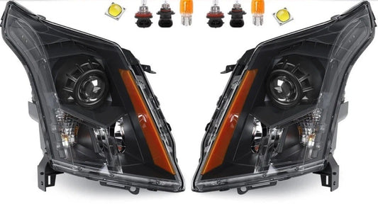 HECASA For 2010-2016 Cadillac SRX LED Projector Headlights Headlamps Left+Right
