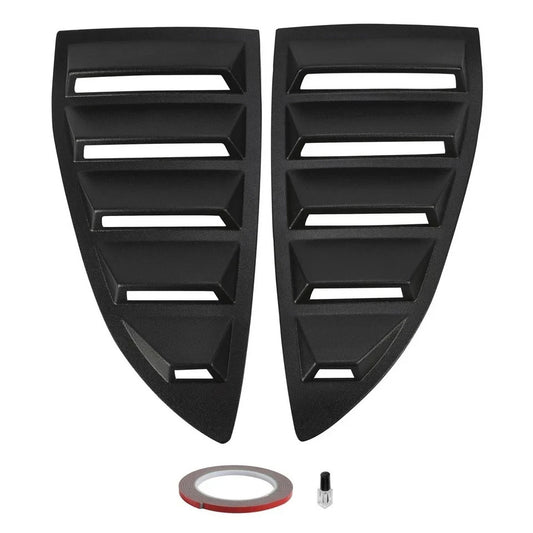 HECASA For Hyundai Genesis Coupe 2010-16 Side Window Louvers Sun Shade ABS Pair