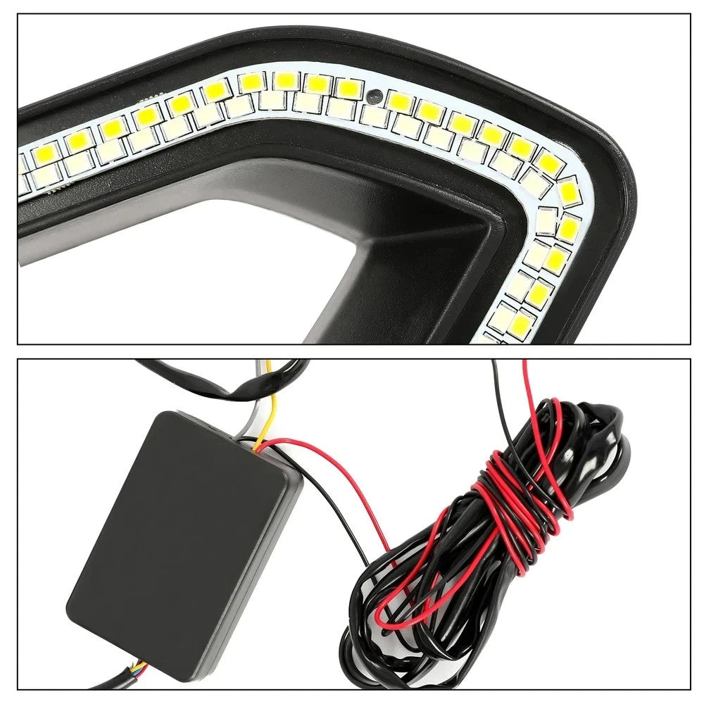 For Dodge Charger SRT Scat Pack SXT 2015-2019 Switchback LED DRL Grille Lights