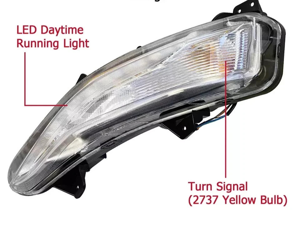 For 2019 2020 2021 2022 2023 Chevy Malibu Fog Light w/LED DRL Turn Signal Left