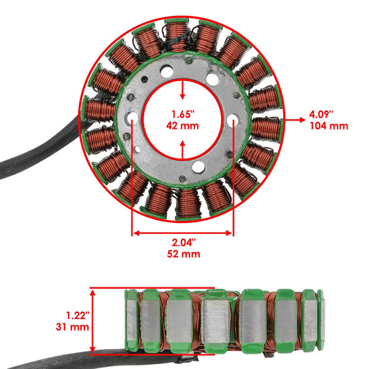 Stator & Regulator for Yamaha XV1700At Road Star 1700 Silverado 05-07 & Gasket