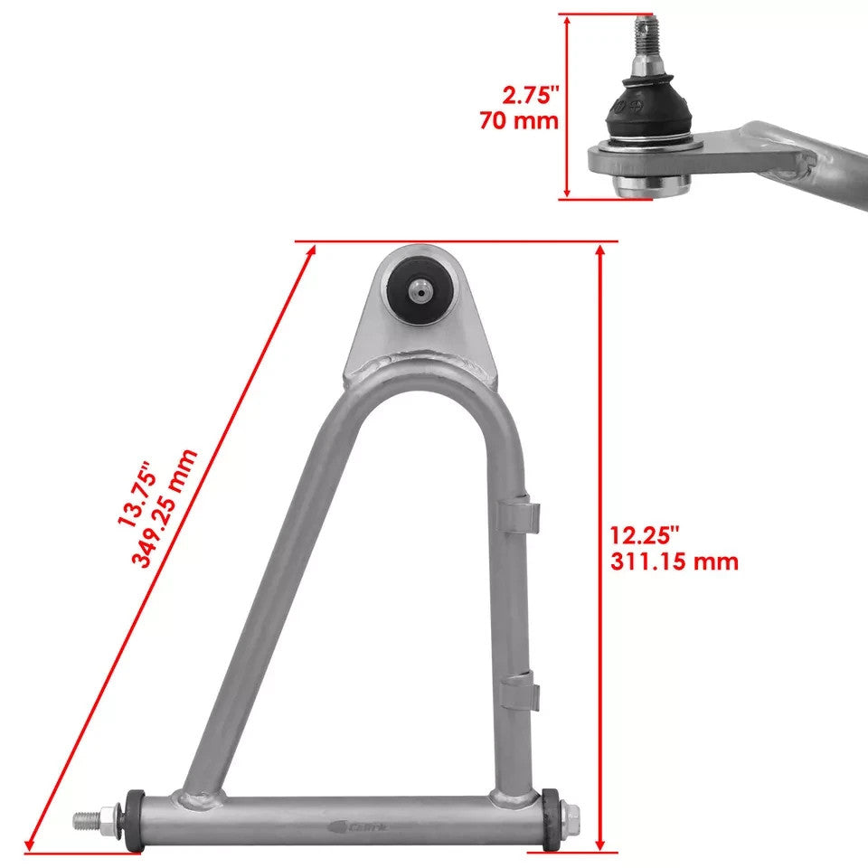 Front Upper and Lower A-Arm Set for Yamaha Banshee 350 YFZ350 1991-2003
