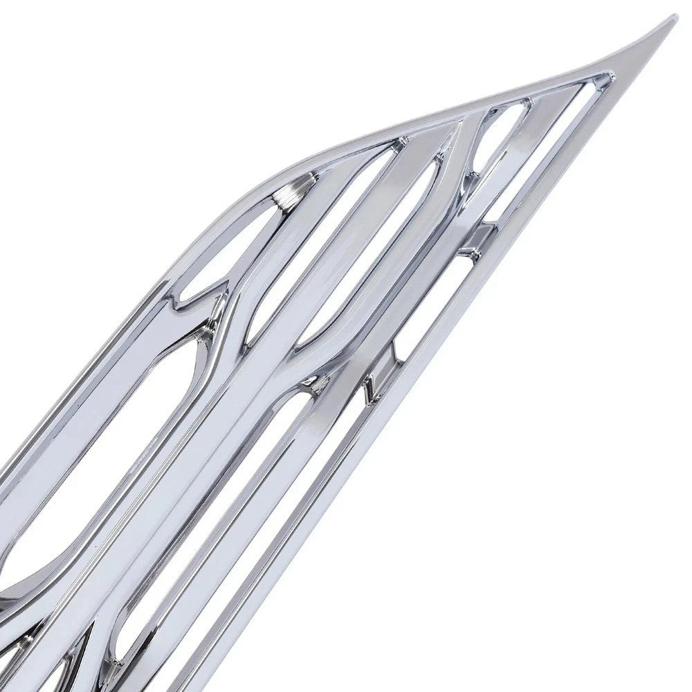 CHROME Snap On Grille Overlay Grill FOR Chevy Malibu 2016-2018 LS LT Sedan 4Door