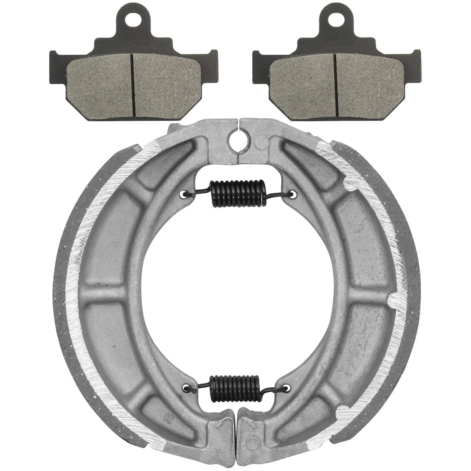 Front Brake Pads & Rear Brake Shoes for Suzuki GZ250 Marauder 250 1998-2010