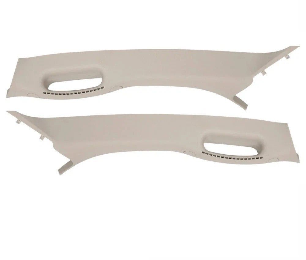 Beige Pair Pull Grab Handle A Pillar Windshield Post Trim For 02 03-10 Dodge Ram