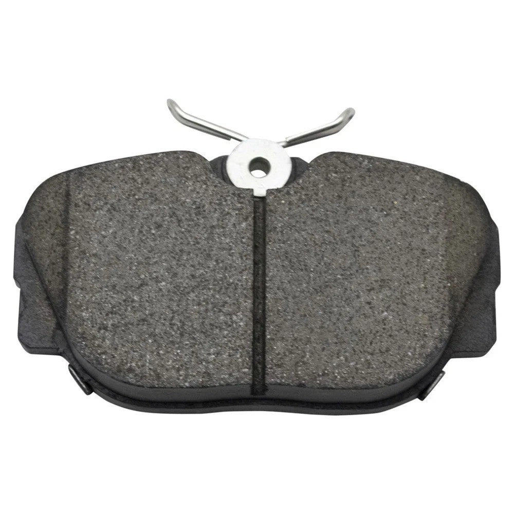 Front Ceramic Brake Pad & Performance Drilled Slotted Coated Rotor New